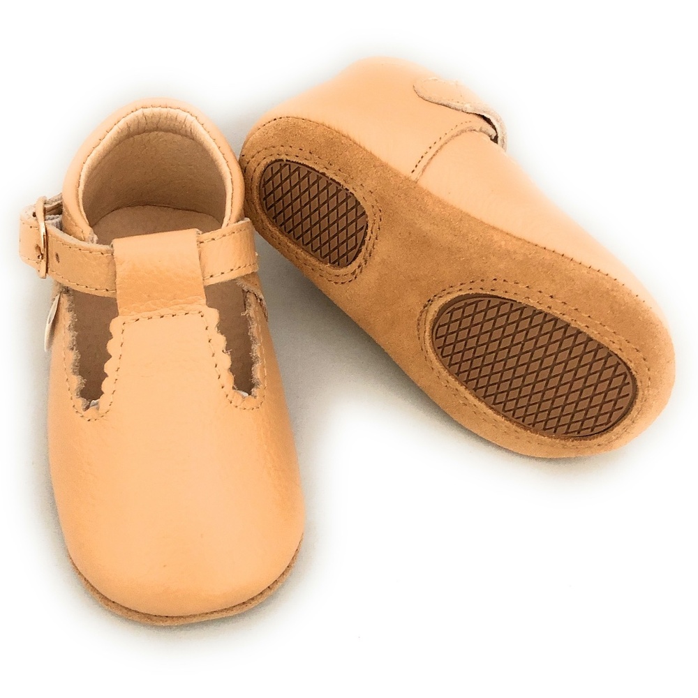 Starbie Soft-Sole Beige Mary Jane Baby Shoes Beige Baby Mary Janes Toddler shoes